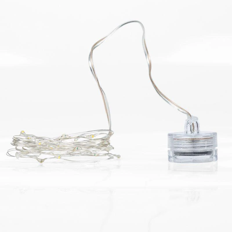 303-008 Neon-Night | Гирлянда светодиодная "Роса" 2м 20LED зел. 2Вт 4.5В IP20 провод прозр.  