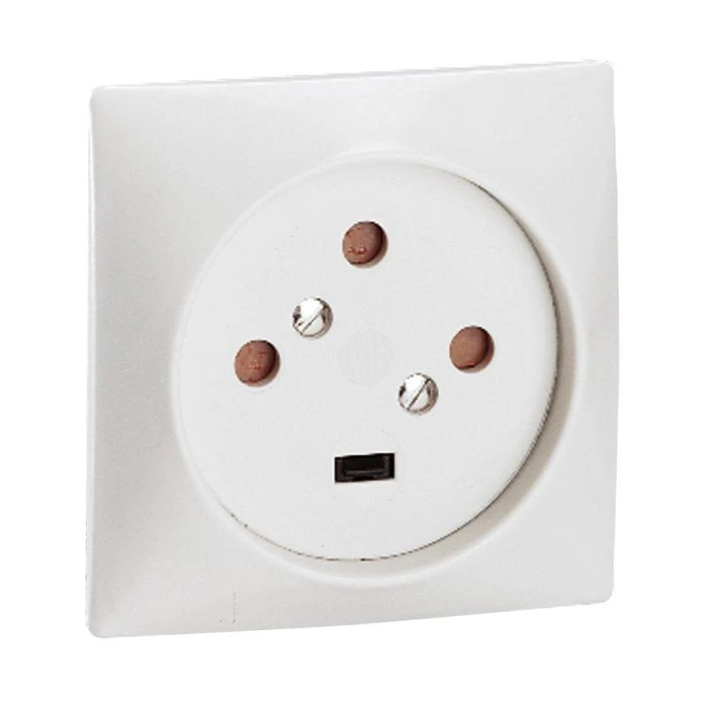 055425 Legrand | Розетка 1-м СП 20А IP20 3P+E 380Вт на винтах сл. кость Leg 