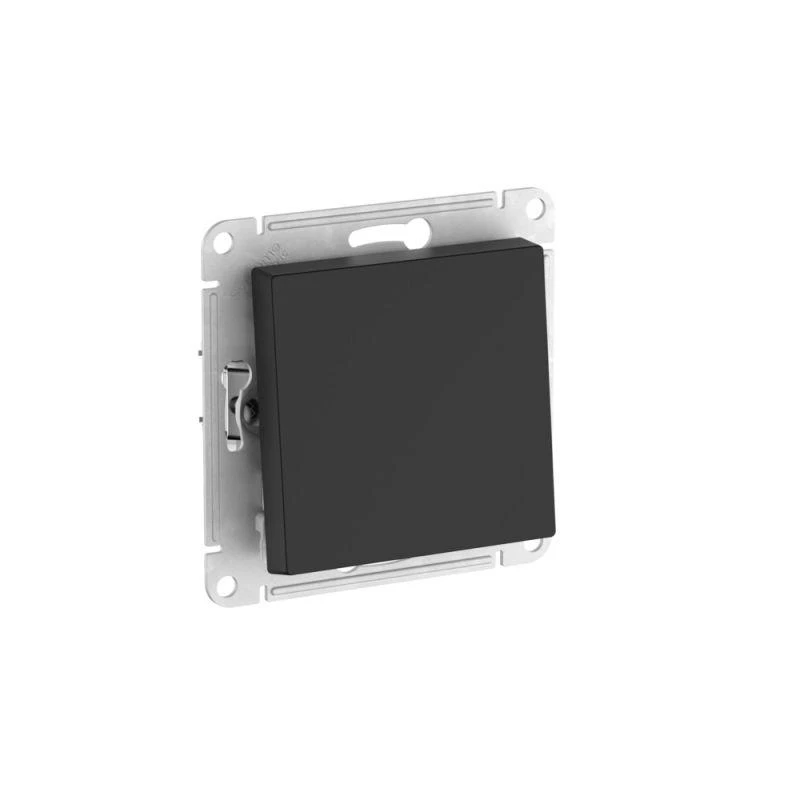 ATN001011S Systeme Electric | Выключатель 1-кл. AtlasDesign (сх. 1) 10AX быстрозажим. клем. механизм карбон SE 