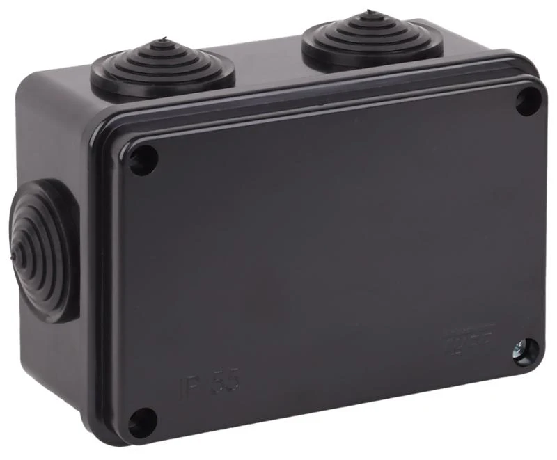 67051Ч Ruvinil | Коробка распаячная для ОП 120х80х50мм УХЛ1 черн.  