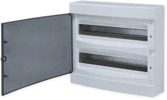 Щит распределительный навесной Unix 2х18мод. IP41 прозр. дверь PROxima EKF ux-2x18-n