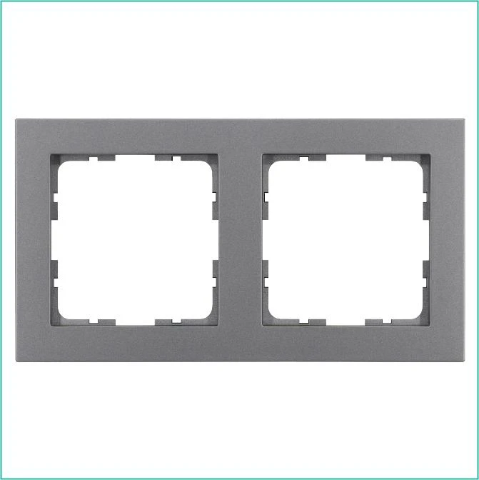 G1002S Jasmart | Рамка 2-м G-Classic алюм.  