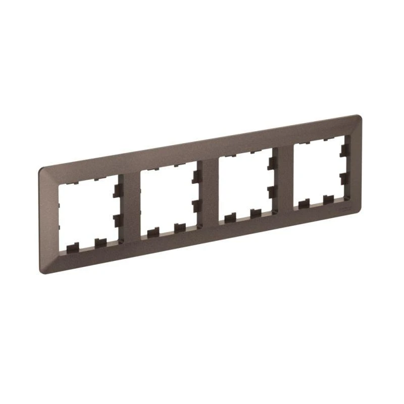 ATN220604 Systeme Electric | Рамка 4-м AtlasDesign Air мокко/дым. черн. SE 