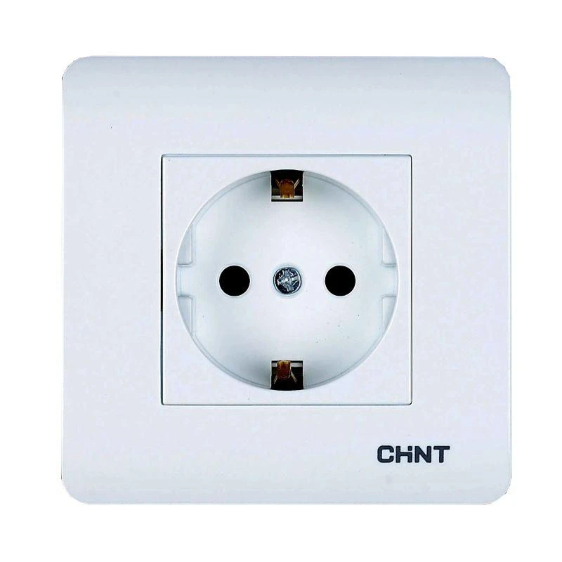 715389 CHINT | Розетка с заземляющим контактом 16А 250В  