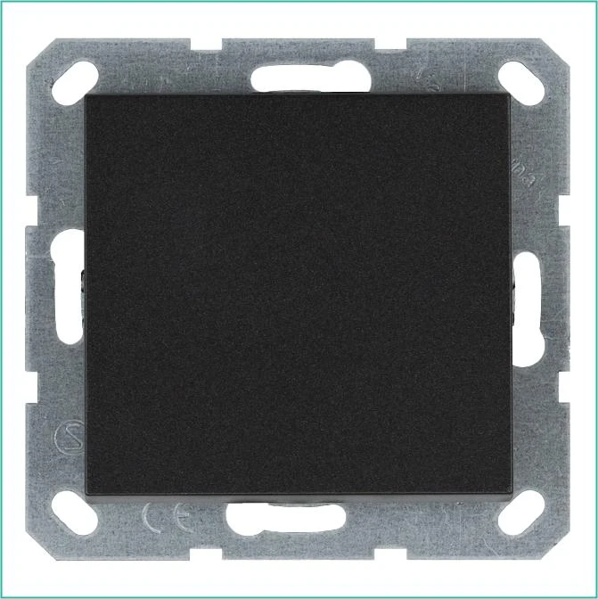 G3011B Jasmart | Выключатель 1-кл. 10А IP20 механизм анрацит  