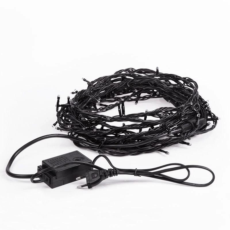 Гирлянда светодиодная управляемая"Нить" 10м 100LED мультиколор 10Вт 220-240В IP65 8 режимов провод ПВХ черн. (нужен контроллер 217-204) Neon-Night 303-139