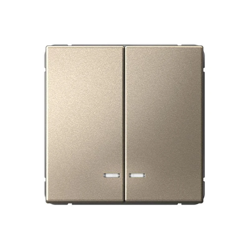 GAL000553 Systeme Electric | Выключатель 2-кл. ArtGallery (сх. 5а) 10AX с подсветкой механизм шампань SE 