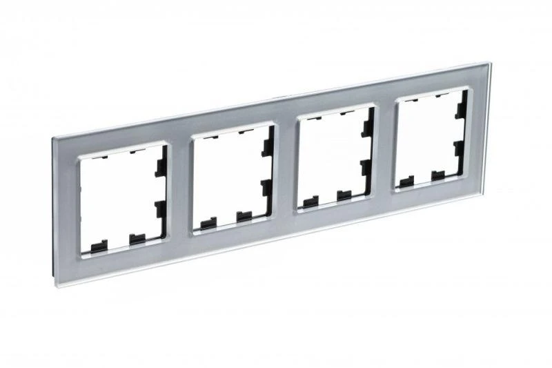 ATN320304 Systeme Electric | Рамка 4-м AtlasDesign Nature стекло алюм. SE 
