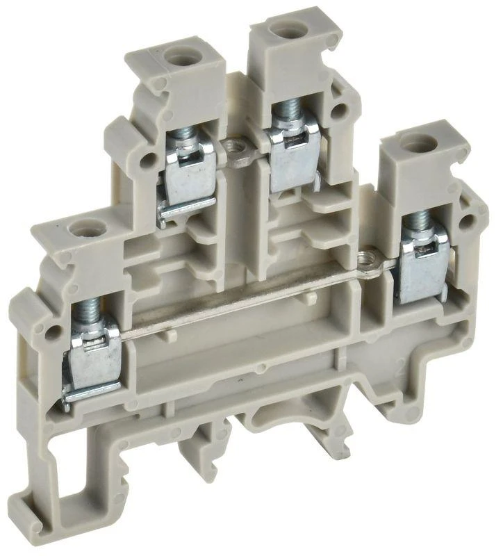 IEK  | Колодка клеммная CTS-ML 2 ур. 4кв.мм сер.  YCT13-00-2-K03-004