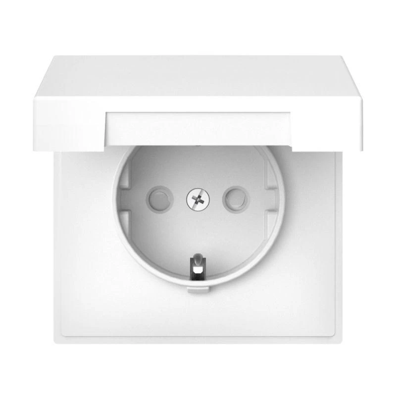 GAL000146 Systeme Electric | Розетка ArtGallery 16А IP20 с заземл. защ. шторки с крышкой механизм бел. SE 