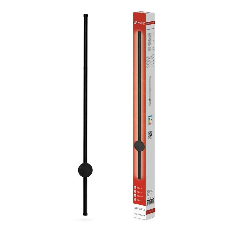 4690612054452 IN HOME | Светильник светодиодный ESTETIKA ART-100B-40BL 20Вт 4000К 1400лм 230В 1000х60х98 черн.  