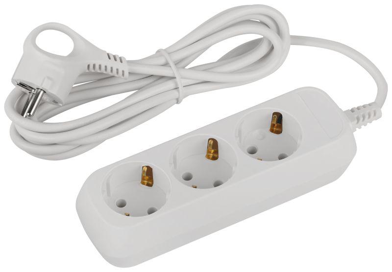 Б0065037 Эра | Удлинитель электрический UDL-10-330-E Greenline 3 розетки с заземлением 3м ПВС 3х0.75кв.мм  