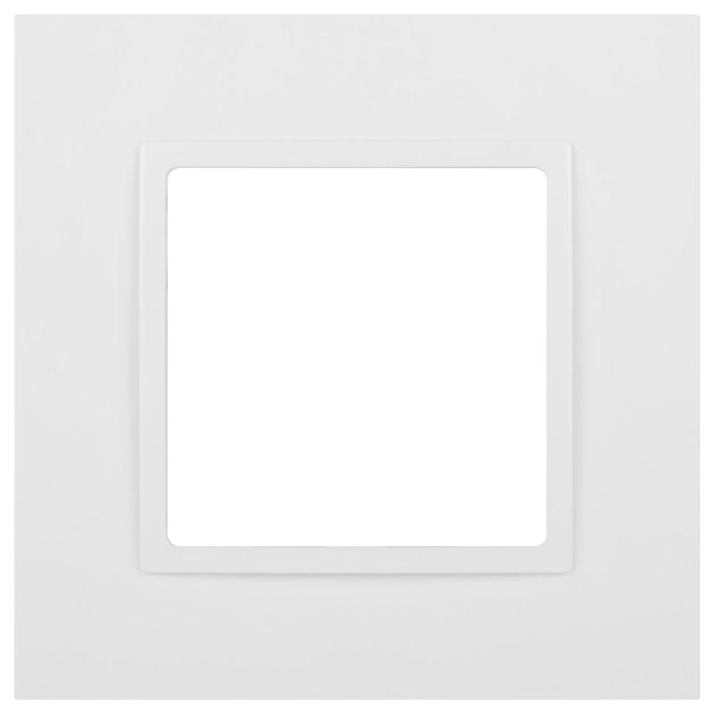 Б0065794 Эра | Рамка 1-м Elegance 14-5001-01М для розеток и выключателей матов. бел.  