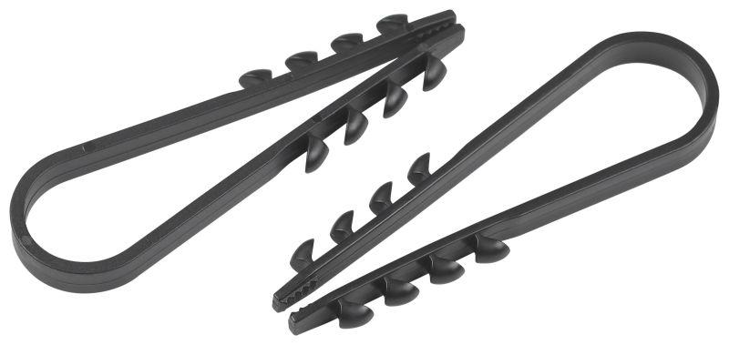 Б0066259 Эра | Дюбель-хомут 19-25мм для круглого кабеля NO-224-561 черн. (уп.10шт)  