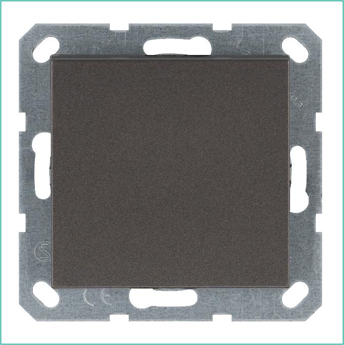 G3011Z Jasmart | Выключатель 1-кл. 10А IP20 механизм мокко  