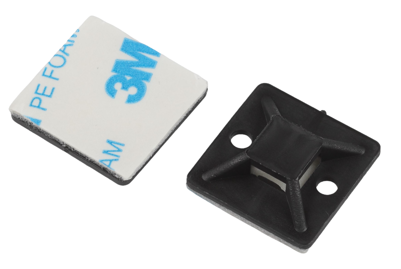 Б0066740 Эра | Площадка самоклеящаяся под хомуты 25х25мм NO-225-344 черн. (уп.50шт)  