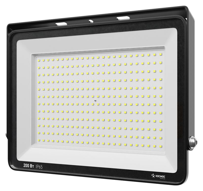 KOS_PR_LED_200 КОСМОС | Прожектор светодиодный PREMIUM 200Вт 6500К 20000лм IP65  
