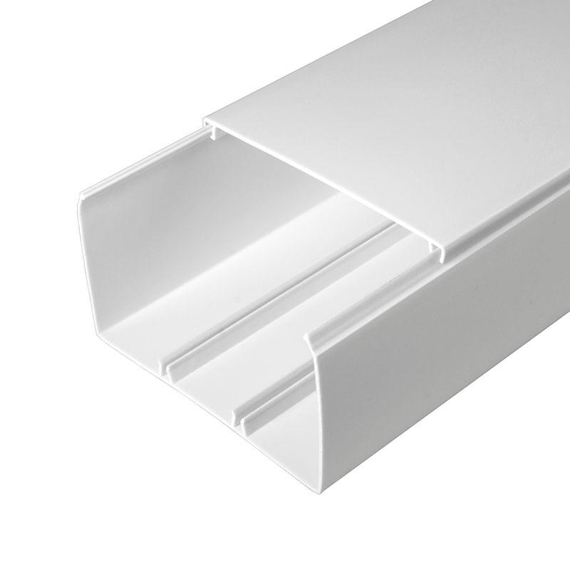 PR.0610061 Промрукав | Кабель-канал 100х60 L2000 с двойн. замком бел.  