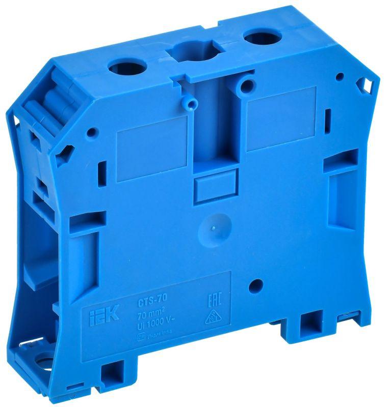 IEK  | Колодка клеммная CTS 70кв.мм син.  YCT10-00-K07-070
