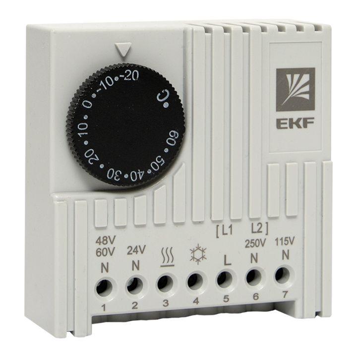 Термостат NO/NC (охлаждение/обогрев) на DIN-рейку 5-10А 230В IP20 PROxima EKF thermo-no-nc-din