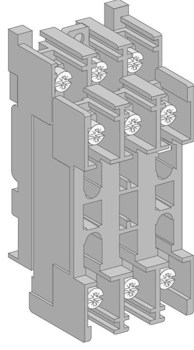 Блок подвижный на 9 проводов (100-630) SE SPC-A9PM-01-06