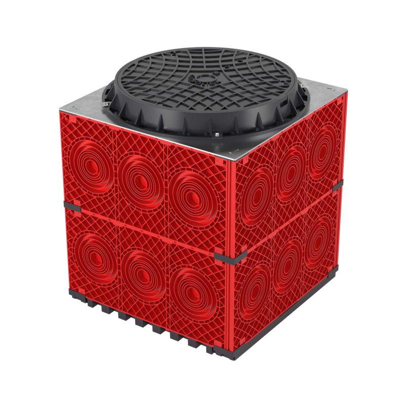 270750 DKC | Колодец пластиковый для кабельной канализации с пластиковым люком 750х750х750  