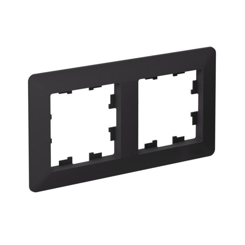 ATN221002 Systeme Electric | Рамка 2-м AtlasDesign Air карбон/дым. черн. SE 