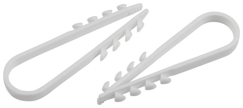 Б0066270 Эра | Дюбель-хомут 5-10мм для круглого кабеля NO-224-556 бел. (уп.10шт)  
