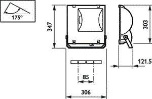 Светильник RVP151 MHN-TD70W IC A 70Вт RX7s IP65 PHILIPS 910503695018