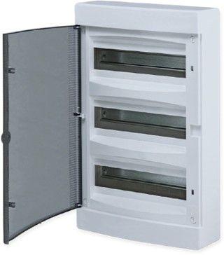 ux-3x12-n EKF | Щит распределительный навесной Unix 3х12мод. IP41 прозр. дверь PROxima  