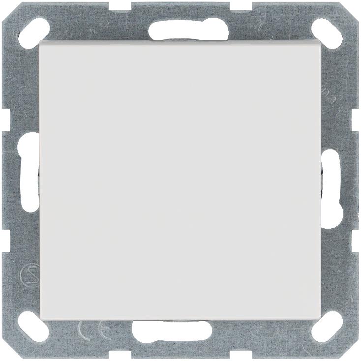 G3012W Jasmart | Переключатель проходной 1-кл. 10А IP20 механизм бел. глянцевый  