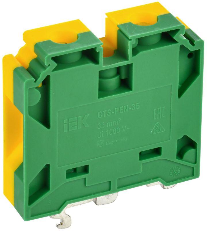 IEK  | Колодка клеммная CTS-PEN земля монтаж неск. напр. 35кв.мм  YCT11-02-K52-035