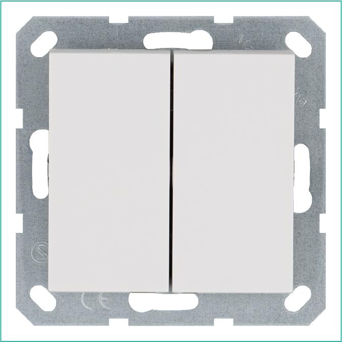 G3013W Jasmart | Переключатель перекрестный 1-кл. 10А IP20 механизм бел. глянцевый  