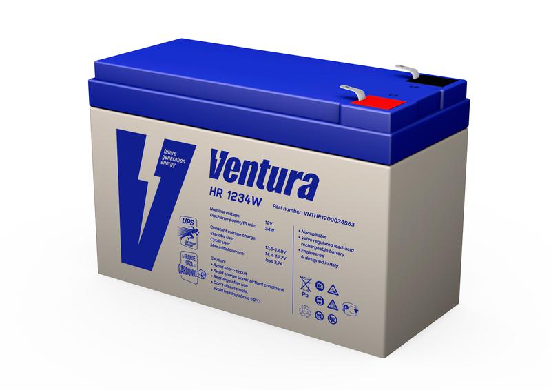1906622А Ventura | Аккумулятор 12В 9А.ч HR 1234W 