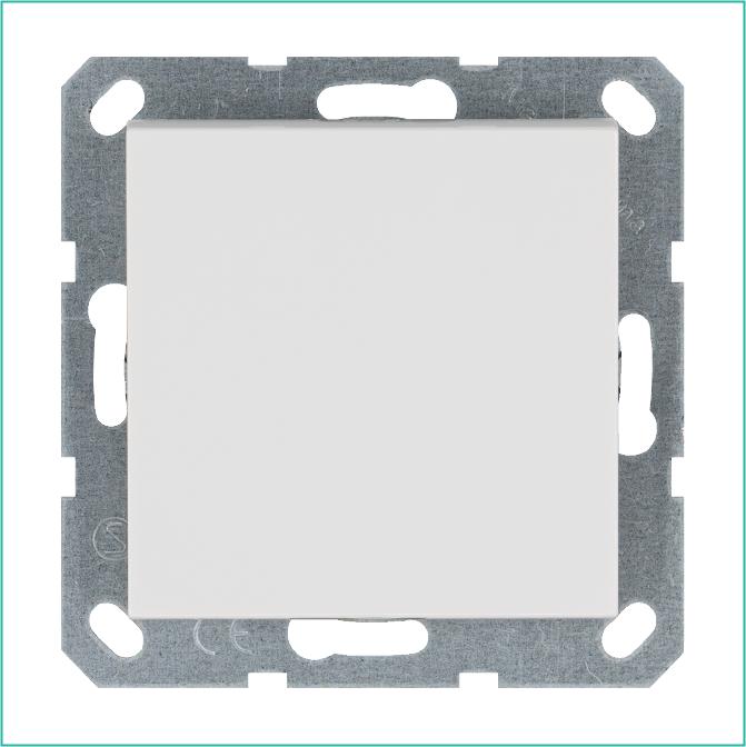 G3011W Jasmart | Выключатель 1-кл. 10А IP20 механизм бел. глянцевый  