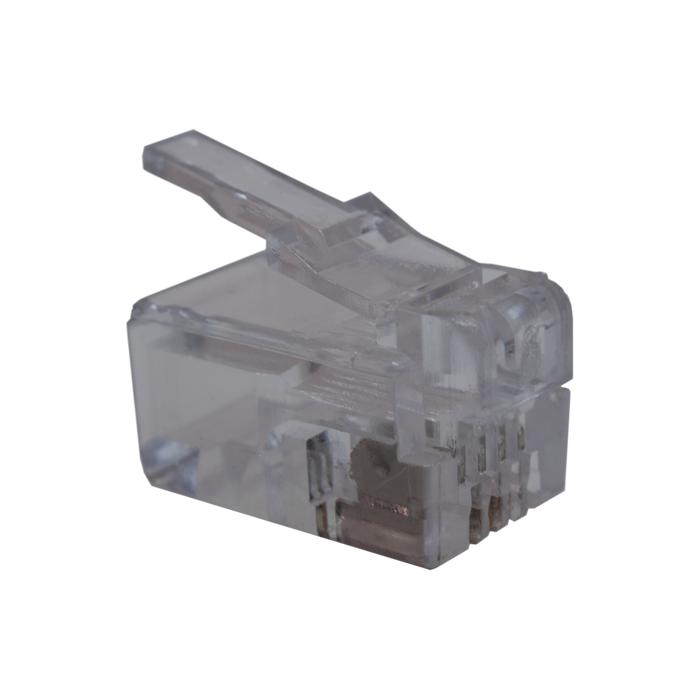 10-0229 SUPRLAN | Коннектор 4P4C (RJ-11) (уп.100шт)  