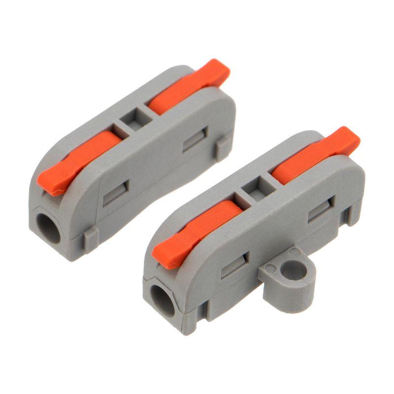 07-6261-05 Rexant | Клемма строительно-монтажная СМК проходная 222-421P 1п 0.08-4кв.мм с монтажной площадкой сер. (уп.5шт)  