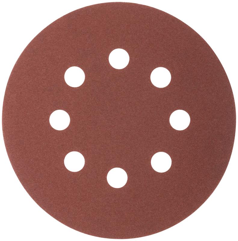 85-622 Cutop | Набор кругов абразивных шлифовальных перфорированных на ворсовой основе под "липучку" Р150 125мм (уп.5шт) Profi  