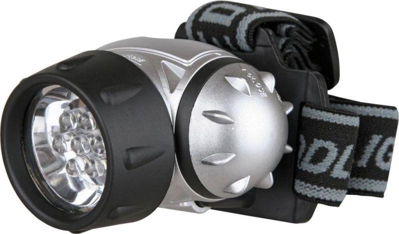 Фонарь налобный LED 5351 7LED 3 режима 3хLR03 металлик Ultraflash 10260