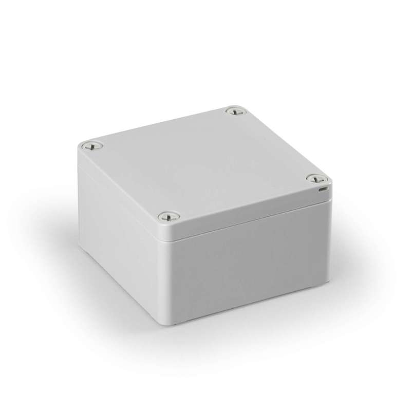 Корпус пластиковый Cubo S 100х100х60мм поликарбонат от -40 до +80град.C глух. стенка IP66/67 сер. ENSTO SPCP101006G