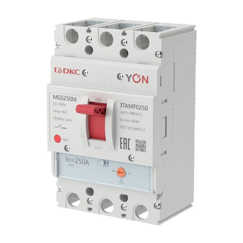MGS250N-3TAMF0250 YON (группа DKC) | Выключатель автоматический в литом корпусе YON YON MGS250 3P 200-250А 36кА YON 
