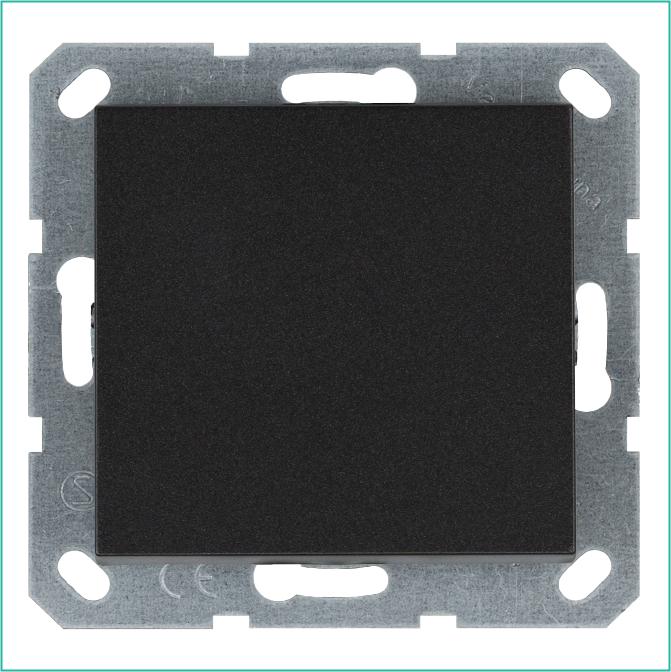 G3011B Jasmart | Выключатель 1-кл. 10А IP20 механизм анрацит  