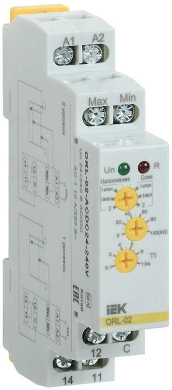 Реле наполн./дренаж ORL 24-240В AC/DC IEK ORL-02-ACDC24-240V