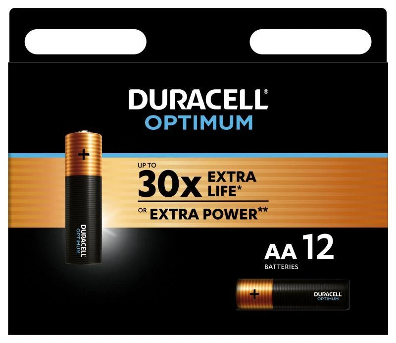 Элемент питания алкалиновый АА 1.5В LR6-12BL Optimum 5014073 (блист.12шт) Duracell Б0056028