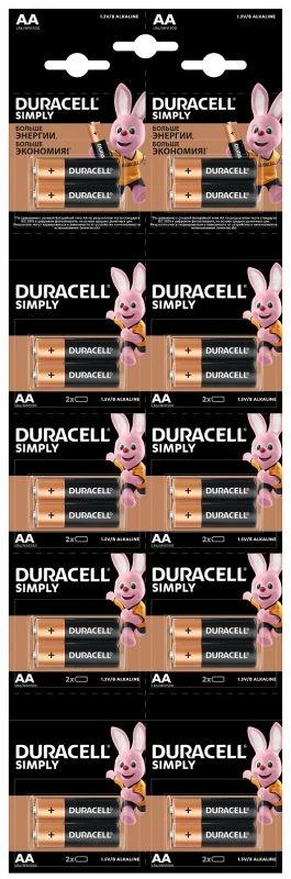 Элемент питания AA/LR6-2BL Basic 2х10 5010608 (блист.20шт) Duracell Б0051815