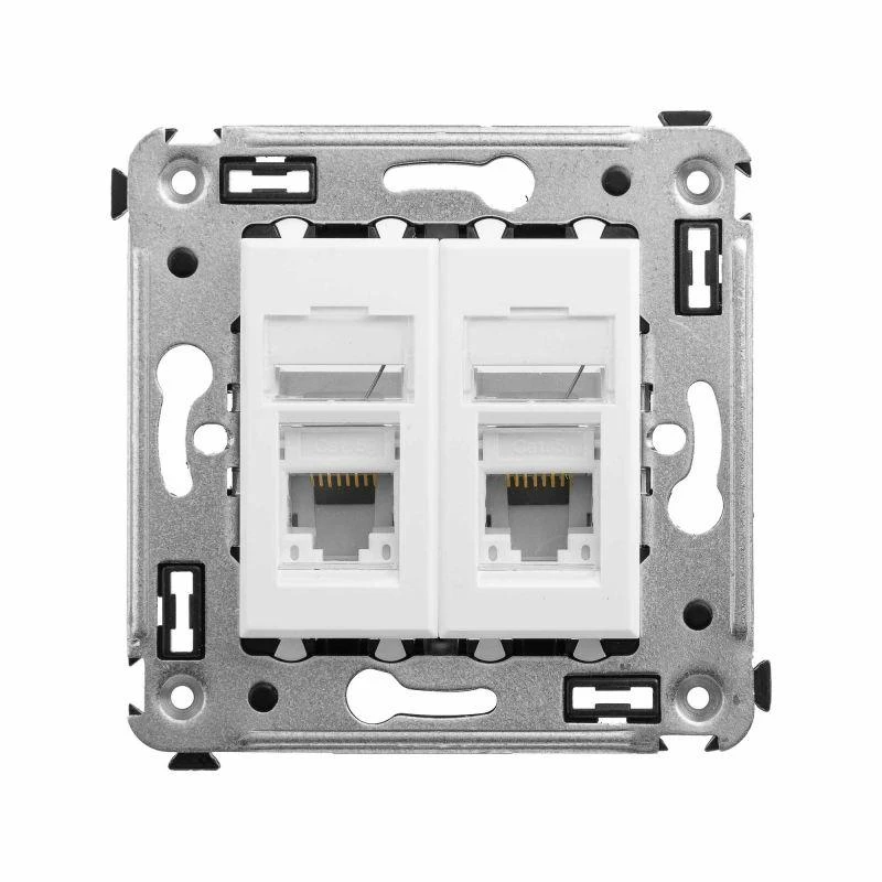 Розетка компьютерная 2-м СП Avanti "Белое облако" RJ45 кат.5E DKC 4400464