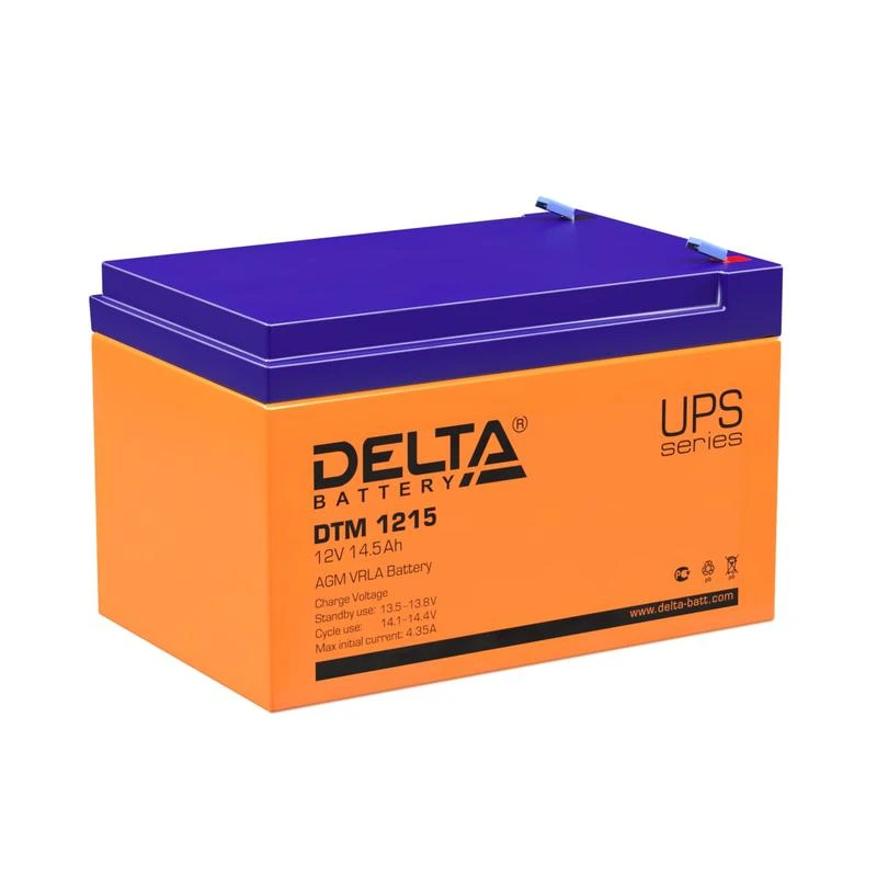 Аккумулятор UPS 12В 14.5А.ч Delta DTM 1215