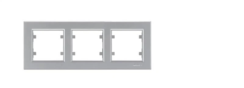 Рамка 3-м Karea горизонт. сереб. Makel 56065703